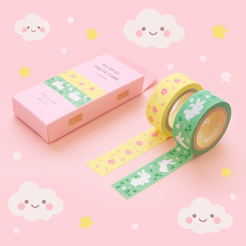 🌸 Set de Washi Tapes “Bunny Dreams”