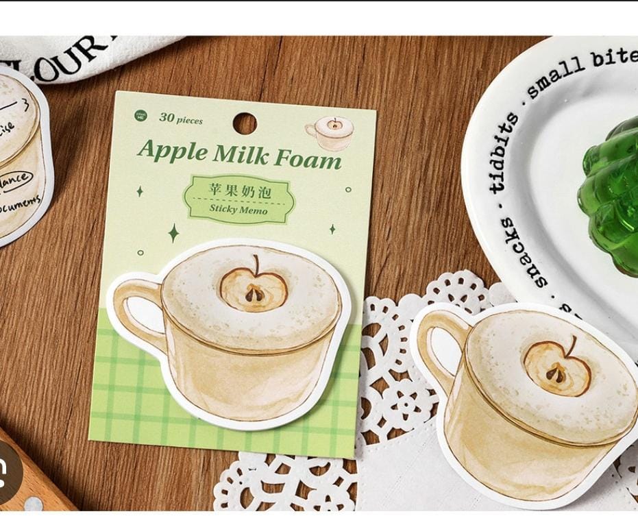 🍏 Post-it “Apple Milk Foam”