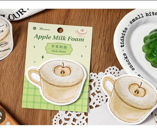 🍏 Post-it “Apple Milk Foam”