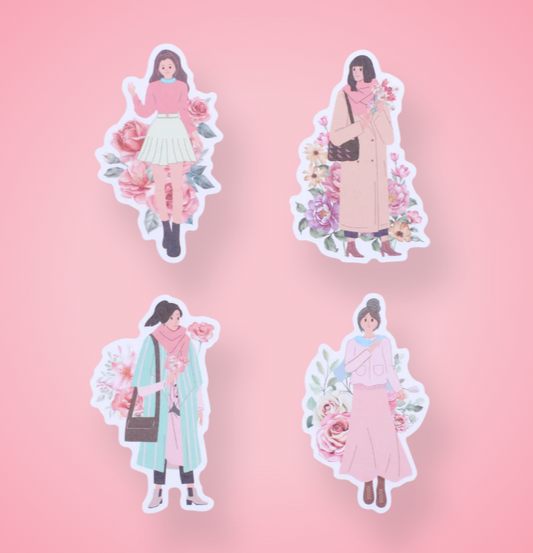 Stickers “Chica con Flores” 🌷