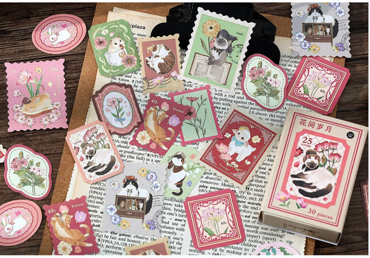 Stickers Gatitos Vintage