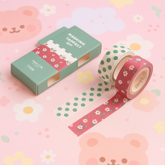 Set de Washi Tapes “Cherry Garden” 🍒