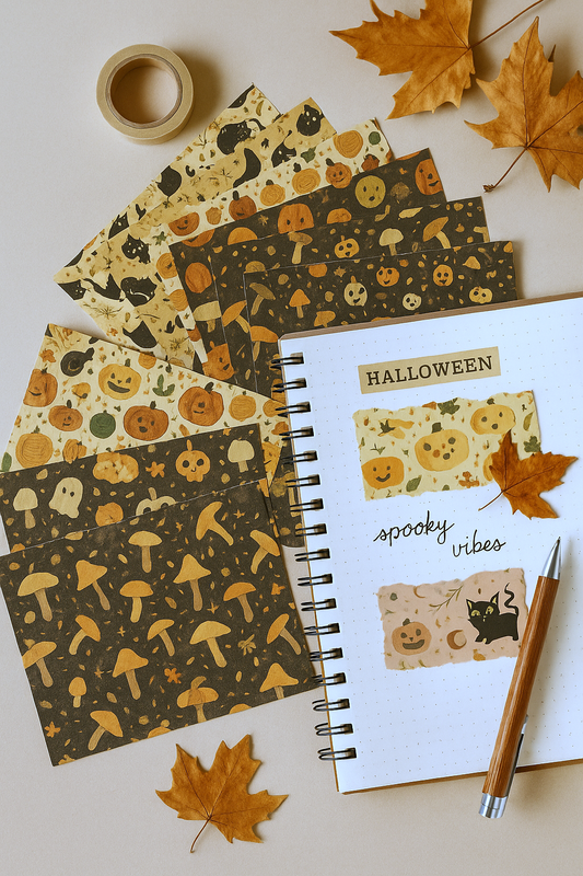 Papeles decorativos “Spooky Vibes” 🎃🕸️
