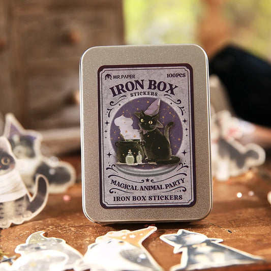 Stickers “Magical Animal Party”-  Caja Metálica