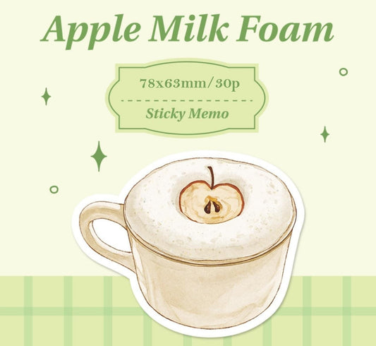 🍏 Post-it “Apple Milk Foam”